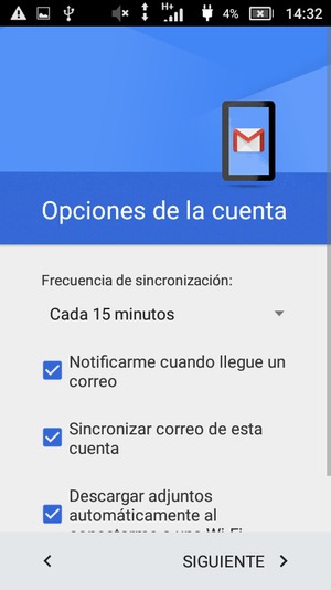 Seleccione SIGUIENTE