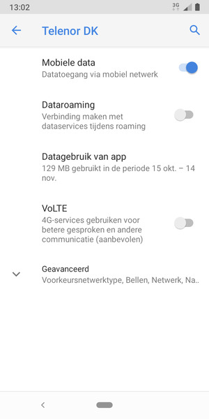 Selecteer Geavanceerd