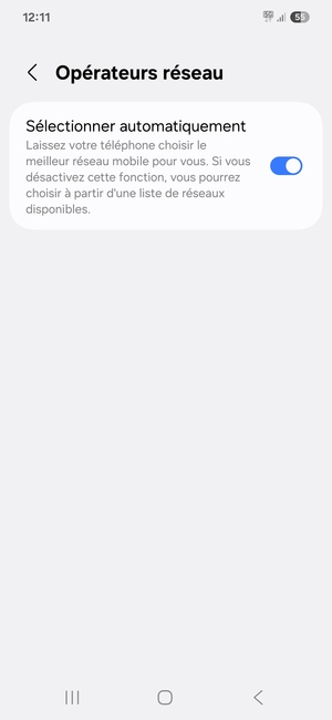 Désactiver Sélectionner automatiquement