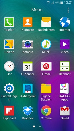 Scrollen Sie und wählen Sie Einstellungen
