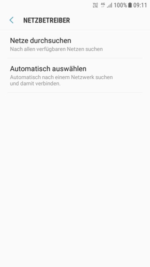 Wählen Sie Netze durchsuchen
