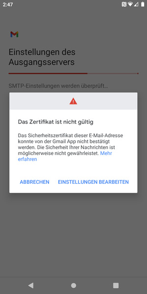Wählen Sie EINSTELLUNGEN BEARBEITEN