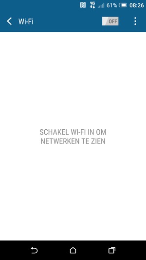 Schakel Wi-Fi in