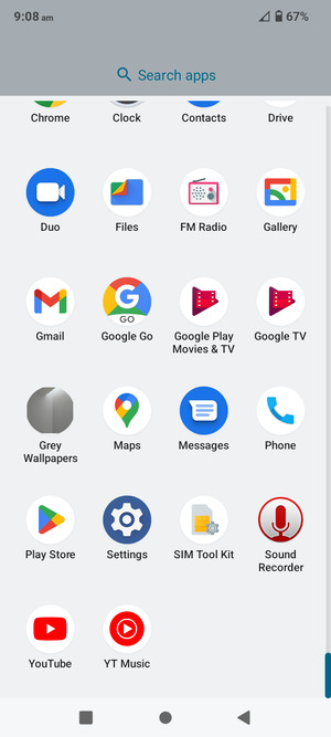 Scroll to and select Settings