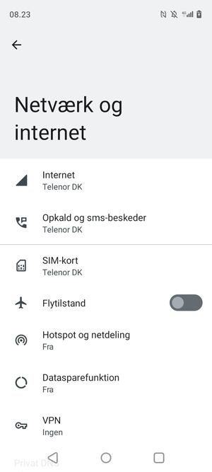 Vælg SIM-kort