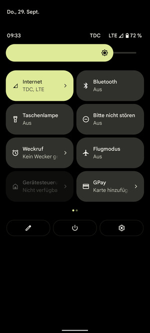 Stellen Sie die Helligkeit auf das erforderliche Niveau