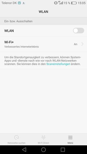 Schalten Sie WLAN ein