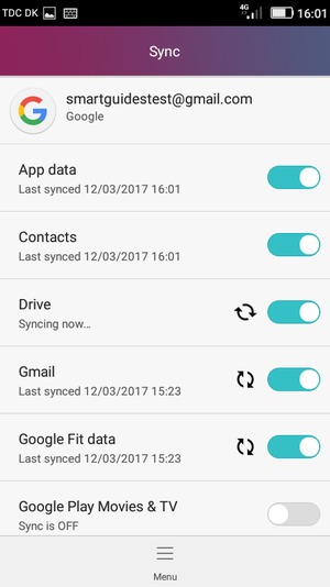 Your contacts from Google will now be synced to your smartphone