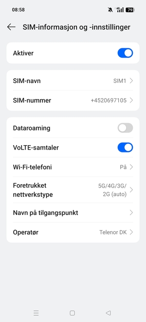 Velg Navn på tilgangspunkt
