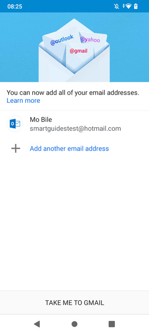 Select TAKE ME TO GMAIL