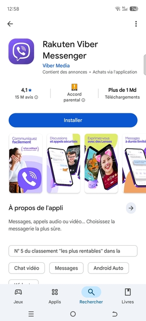 Sélectionnez Installer