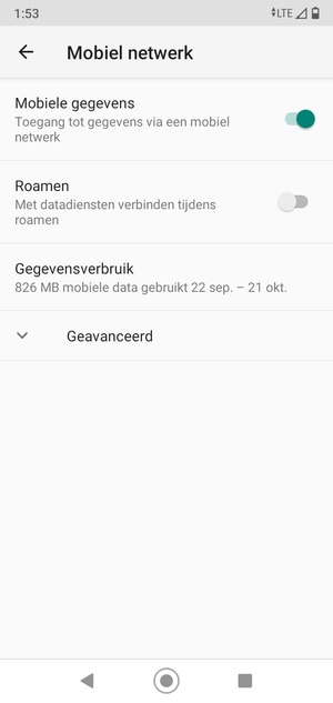 Selecteer Geavanceerd
