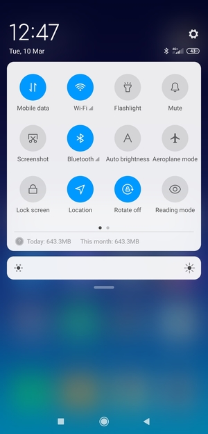 Turn off Wi-Fi and Bluetooth
