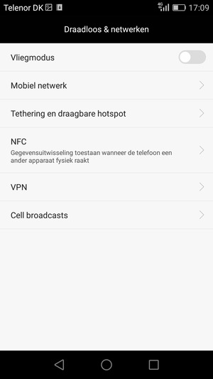 Selecteer Mobiel netwerk
