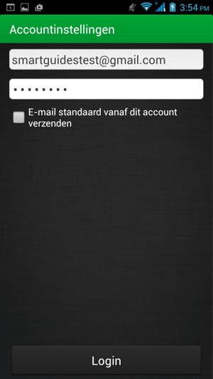 Voer uw Gmail of Hotmail adres en Wachtword in. Selecteer Login