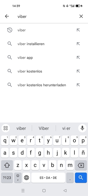 Introduzca el nombre de la aplicación y seleccione Buscar