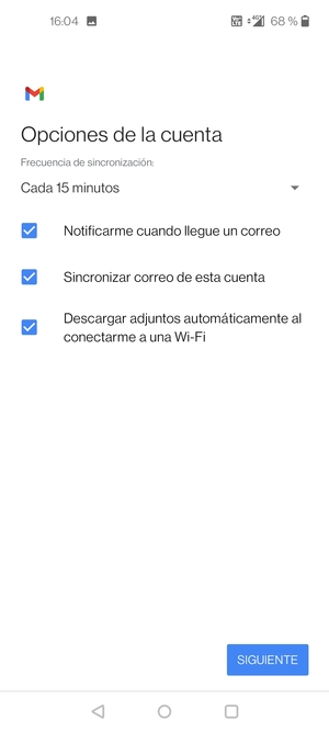 Seleccione SIGUIENTE