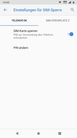 Wählen Sie Public und PIN ändern