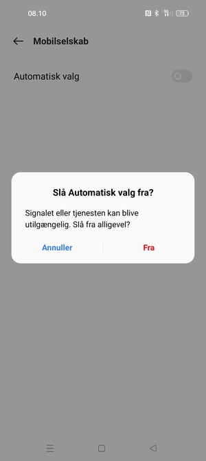 Vælg Fra
