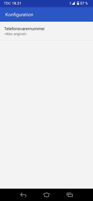 Vælg Telefonsvarernummer