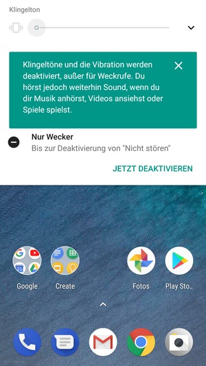 Drücken Sie erneut für Lautlos-Modus