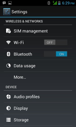 Turn off Bluetooth