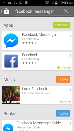 Select the app