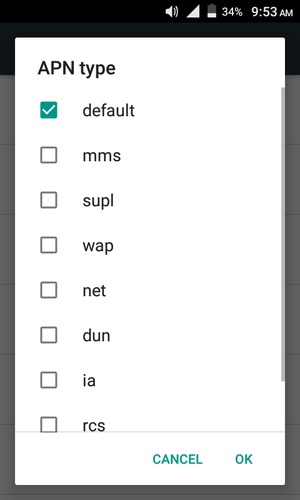 Check the default checkbox and select OK