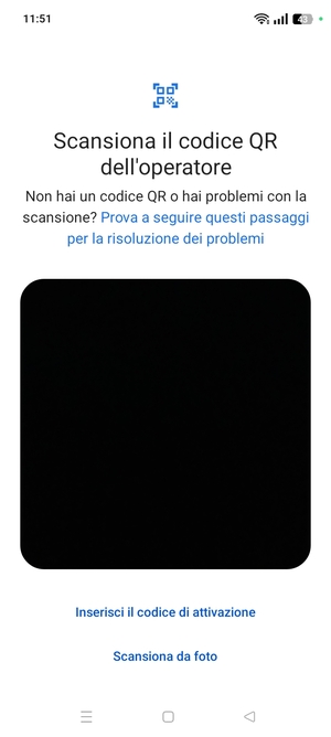 Scansiona il codice QR