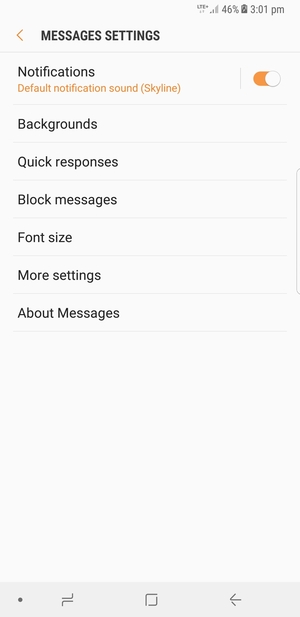 Select More settings
