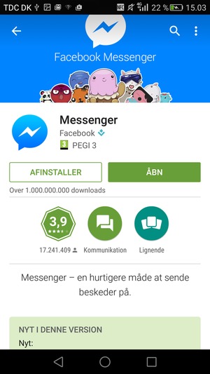 Vælg ÅBN