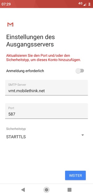 Wählen Sie Sicherheitstyp