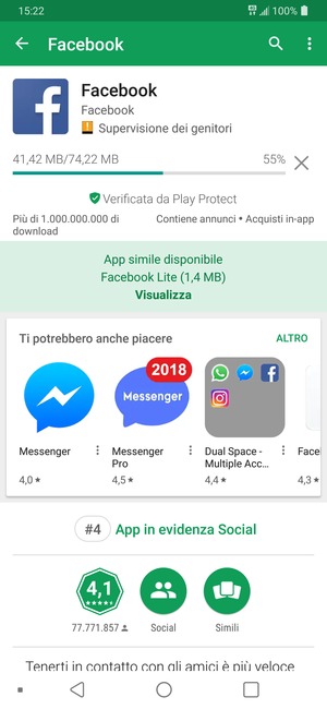Attendi il completamento del processo di installazione