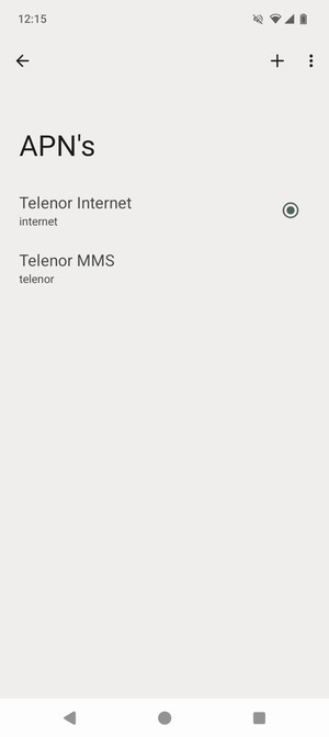 Selecteer de Menu-knop
