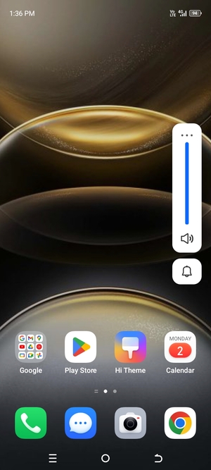 Continue to press to take the volume down to the required level