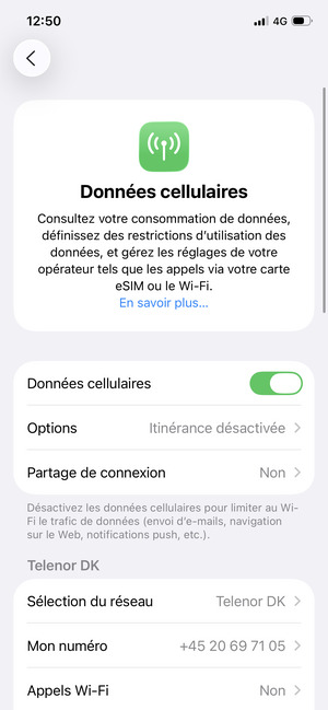 Sélectionnez Options