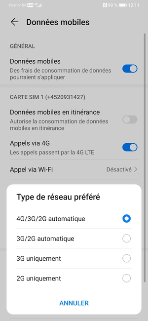 Sélectionnez votre option préférée