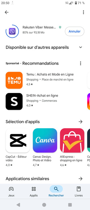 Veuillez attendre la fin de la procédure d'installation