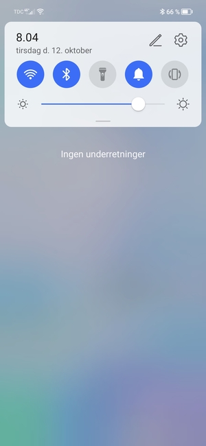 Aktiver topmenuen igen