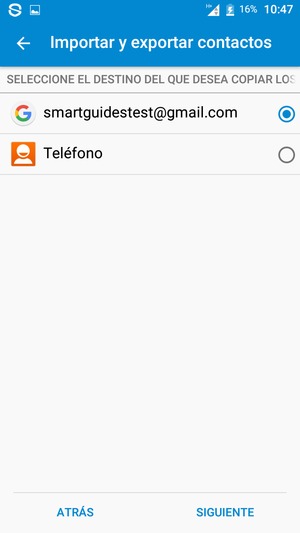 Seleccione su cuenta de Google y seleccione SIGUIENTE