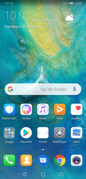Vælg E-mail
