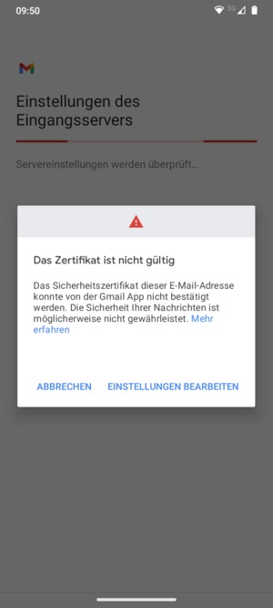 Wählen Sie EINSTELLUNGEN BEARBEITEN
