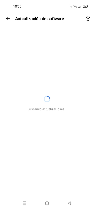 Espere a que la búsqueda termine
