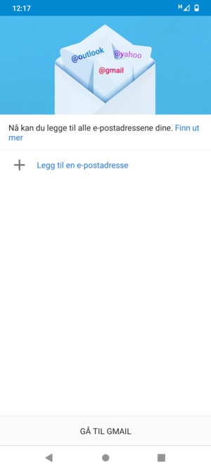 Velg Legg til en e-postadresse