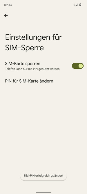 Ihre PIN für SIM-Karte wurde geändert