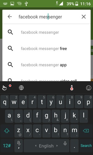 Enter the app name and select Search