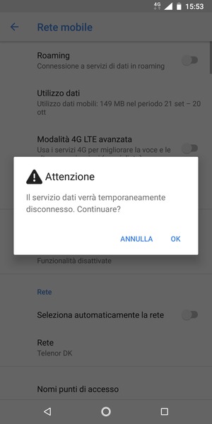 Seleziona OK