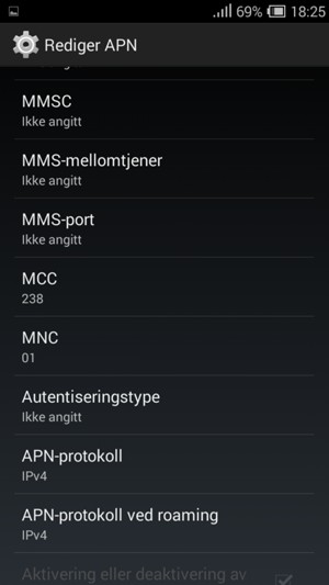 Bla ned og skriv inn MMS-informasjon