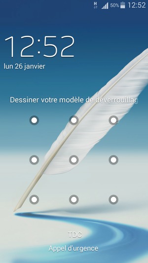 Votre téléphone est maintenant sécurisé par un écran de verrouillage
