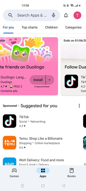 Select the Search bar